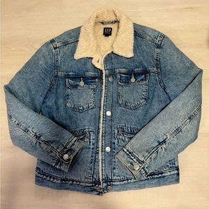 GAP sherpa denim jacket